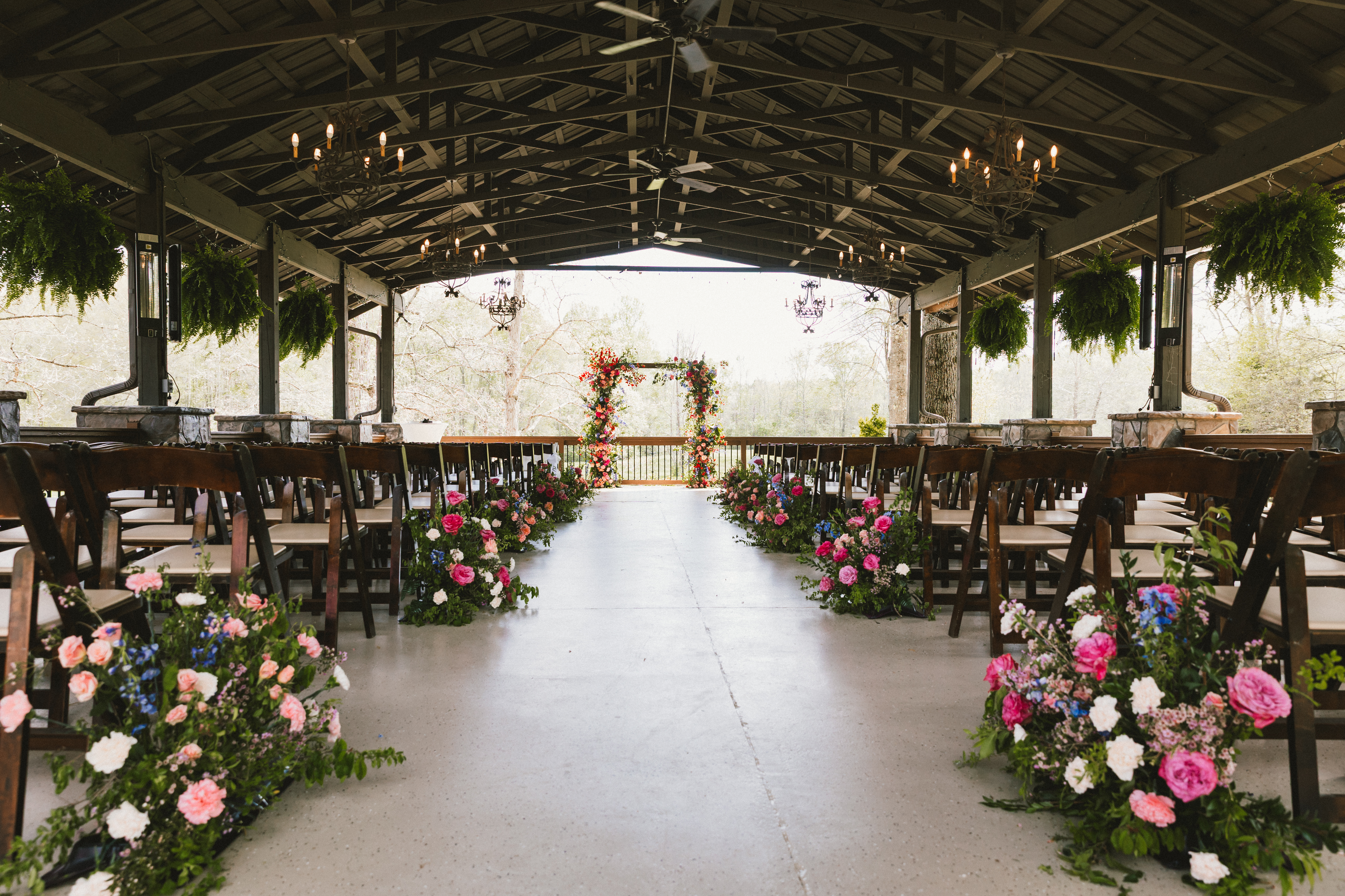Wedding reception details at 1513 at Stone Creek