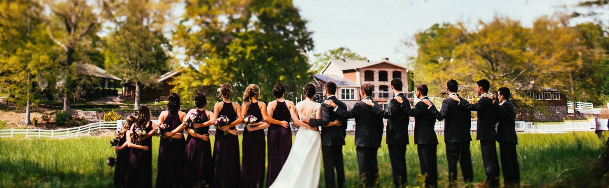 Ceremony lawn and countryside backdrop at 1513 at Stone Creek